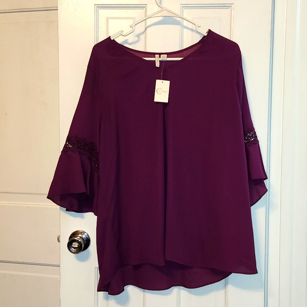 Purple blouse NWT